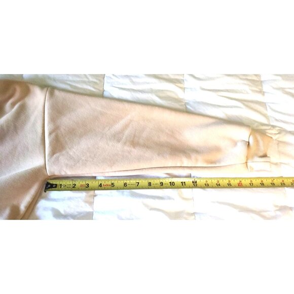 Snoopy Crewneck Beige Fall Leaves Graphic Embroidered Lined Sweatshirt - Picture 11 of 15